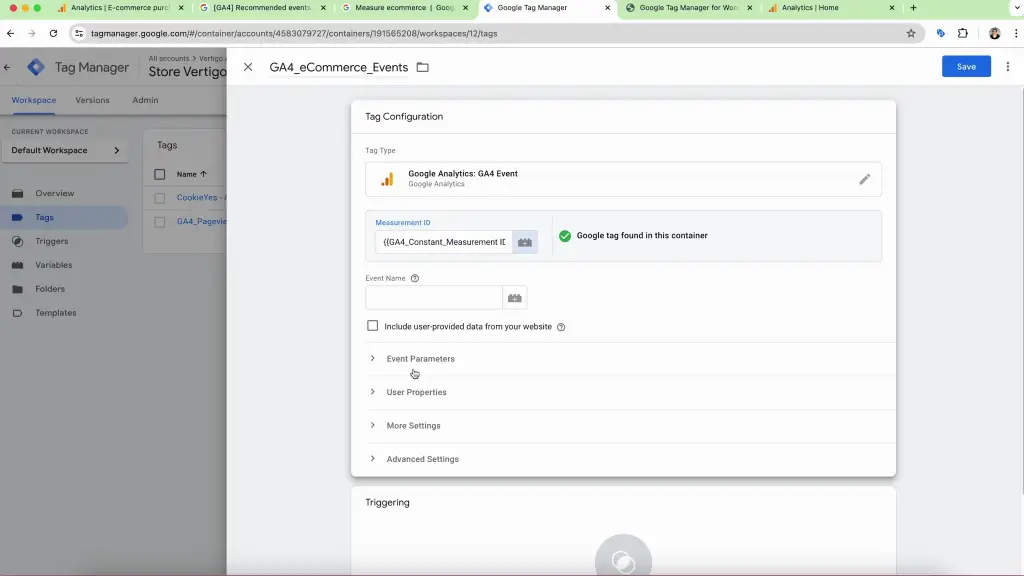 google analytics 4 stream id